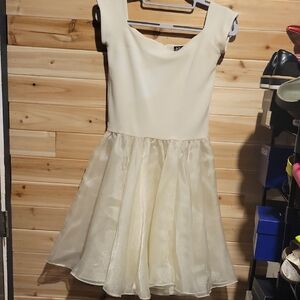 Betsey Johnson Cream Mini Dress